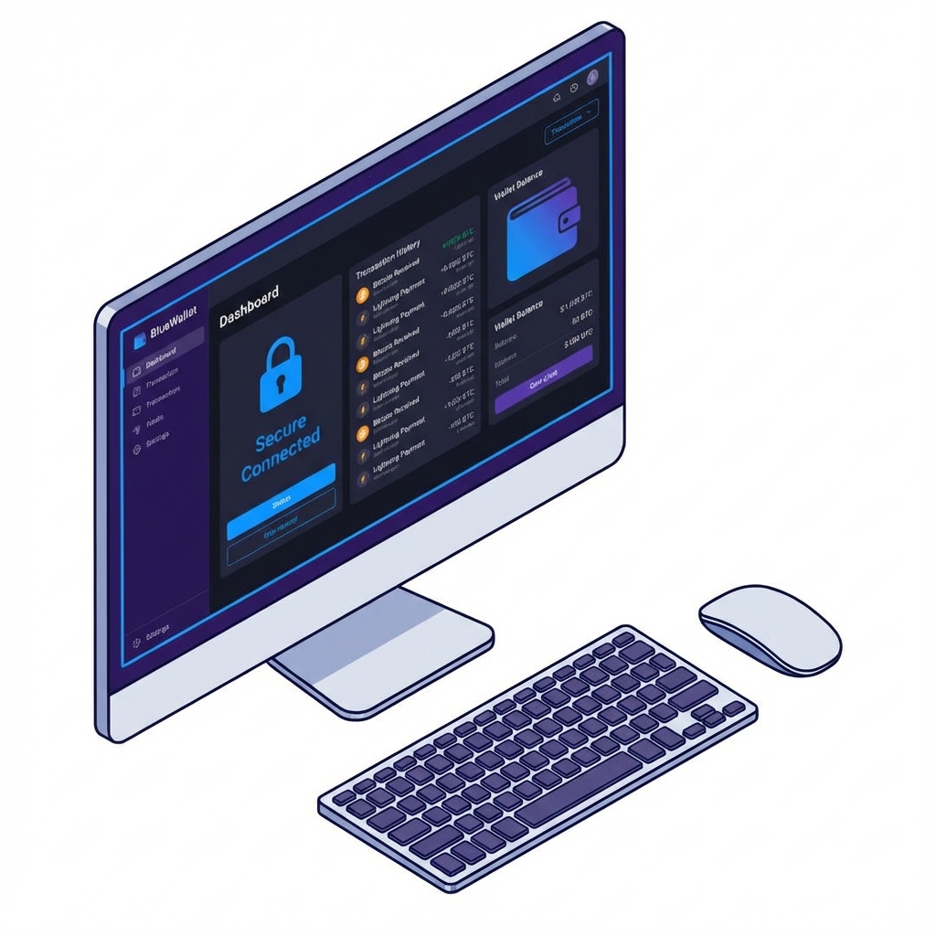 BlueWallet Desktop Dashboard